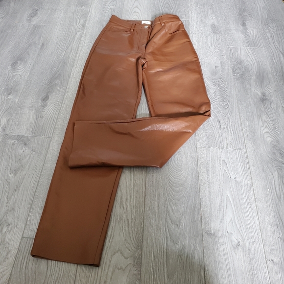 Wilfred Pants - Wilfred tan vegan leather pants